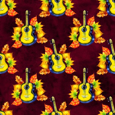 Mor renkli iskeletin dikişsiz bir arka plan deseni eski efemera üzerinde bırakır. Yaprak müzik, vintage harfler vb artıkları ile Sonbahar tekrar baskı