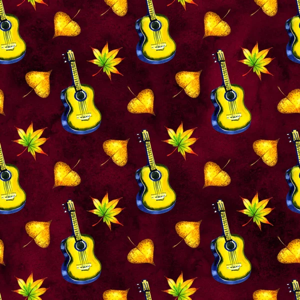 Mor renkli iskeletin dikişsiz bir arka plan deseni eski efemera üzerinde bırakır. Yaprak müzik, vintage harfler vb artıkları ile Sonbahar tekrar baskı