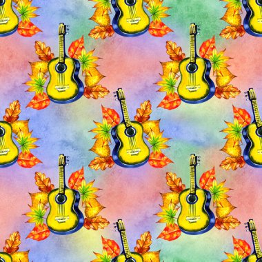 Mor renkli iskeletin dikişsiz bir arka plan deseni eski efemera üzerinde bırakır. Yaprak müzik, vintage harfler vb artıkları ile Sonbahar tekrar baskı