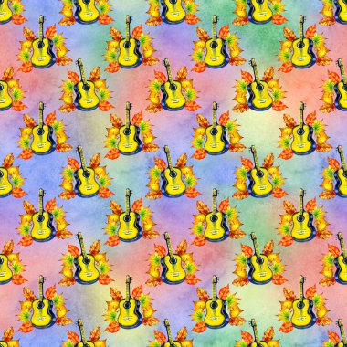 Mor renkli iskeletin dikişsiz bir arka plan deseni eski efemera üzerinde bırakır. Yaprak müzik, vintage harfler vb artıkları ile Sonbahar tekrar baskı