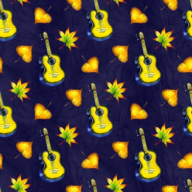 Mor renkli iskeletin dikişsiz bir arka plan deseni eski efemera üzerinde bırakır. Yaprak müzik, vintage harfler vb artıkları ile Sonbahar tekrar baskı