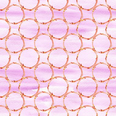 dalları, ipten el yapımı rüya yakalayıcı - el boyalı dikişsiz desen. dijital çizim ve suluboya doku. boho şık sanat, karışık medya.