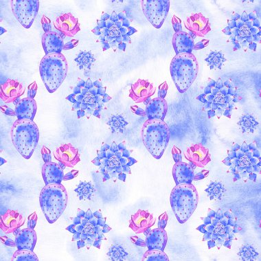 Suluboya lezzetli sorunsuz desen. Dikişsiz doku el boho vintage bahçe arka plan boyalı.