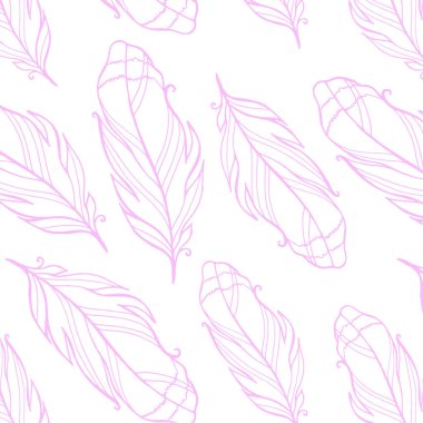 İle Seamless Modeli el çekilmiş tüyleriyle suluboya splatters.