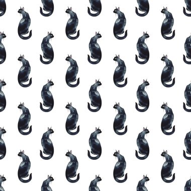 Sihirli şeylerle kusursuz desen. Cadıların geçmişi. Cadılar Bayramı mistik tasarımı.