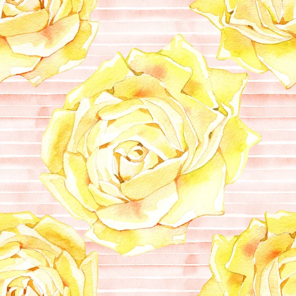 Бесшовный узор с тонкими букетами роз, шиповник цветы, цветочный мотив — стоковое фото