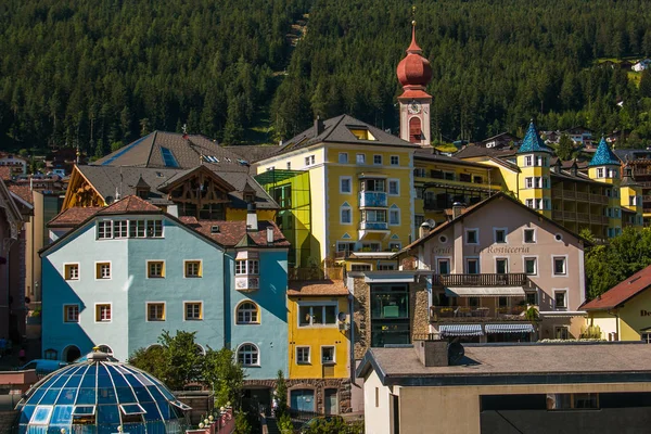 Ortisei Italia Julio 2018 Vista Panorámica Ortisei Ciudad Del Tirol — Foto de Stock