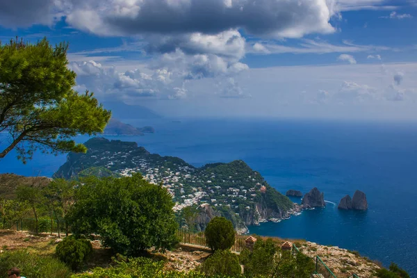 Terrazza Panoramica Cima Monte Solaro Isola Capri Italia — Foto Stock