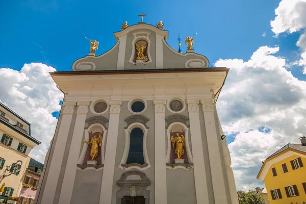 Kilise San Michele San Candido Tarihi Merkezi City Alto Adige — Stok fotoğraf