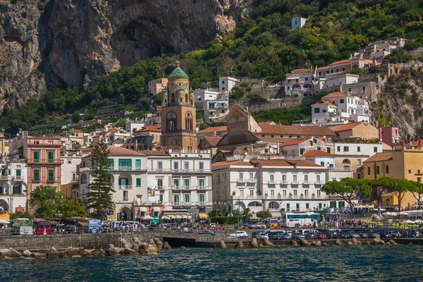 Amalfi Italien September 2018 Panoramablick Auf Die Amalfi Stadt Mit — Stockfoto