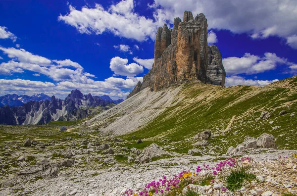 Trekking Parque Nacional Tre Cime Lavaredo Dolomitas Tirol Del Sur — Foto de Stock