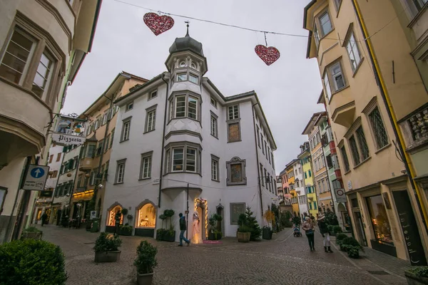 Bolzano Italy December 2018 Historic Center Bolzano Christmas Time South — Stock Photo, Image