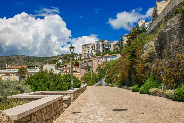 Zomervakantie Sperlonga Dorp Aan Tyrrheense Zee Lazio Italië — Stockfoto