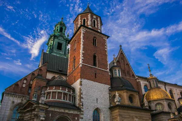 波兰克拉科夫圣斯坦尼斯瓦夫大教堂和瓦茨拉夫或瓦维尔大教堂的细节 — 图库照片