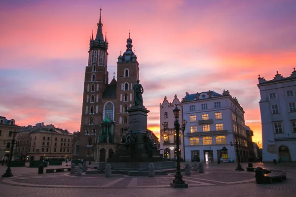 Krakau Polen März 2019 Fantastische Aussicht Auf Krakau Bei Romantischem — Stockfoto