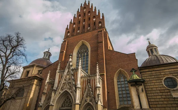 Kirche Des Heiligen Franz Von Assisi Der Altstadt Von Krakau — Stockfoto