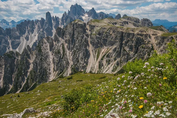 Vista Panorámica Montaña Dolomitas Cerca Sesto — Foto de Stock