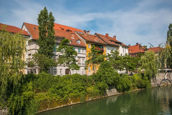 Λουμπλιάνα Σλοβενία Ιουλίου 2019 Όμορφη Θέα Στο Ιστορικό Κέντρο Της — Φωτογραφία Αρχείου