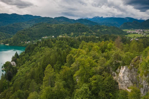 Panoramic View Bled Castle Slovenia — Stock Photo, Image