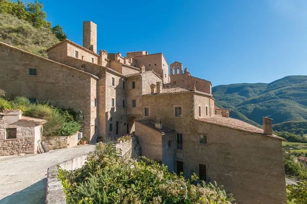 Postignano Ancient Medieval Village Heart Valnerina Umbria Brought Back Life — 스톡 사진