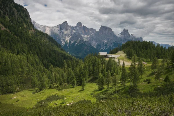 Vista Verano Las Dolomitas Pale San Martino Trentino Italia — Foto de Stock