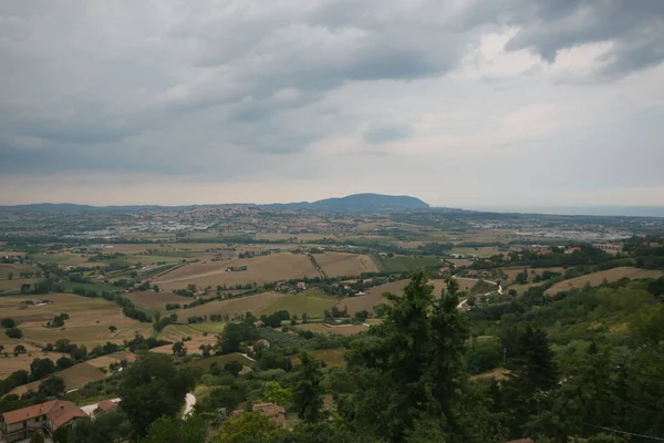 Panoramic View Conero Mount Summer Day Marche Italy — Stock Photo, Image