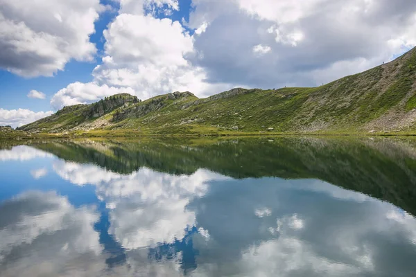 Sommer Blick Auf Bombasel Seen Cermis Alpen Trentino Italien — Stockfoto