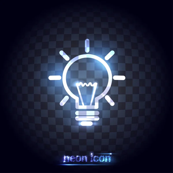 Creative Icon Neon Series Vector Illustration Part Collection — Stock Vector