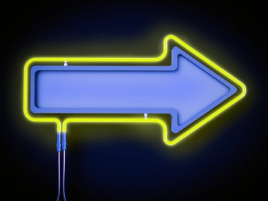 Neon ışıkları çerçeveler. Dekorasyon ve koyu arka plan üzerinde kaplama için işareti şablon.