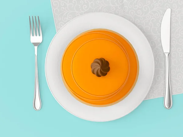 Diferentes Pasteles Deliciosos Plato Sobre Fondo Color — Foto de Stock