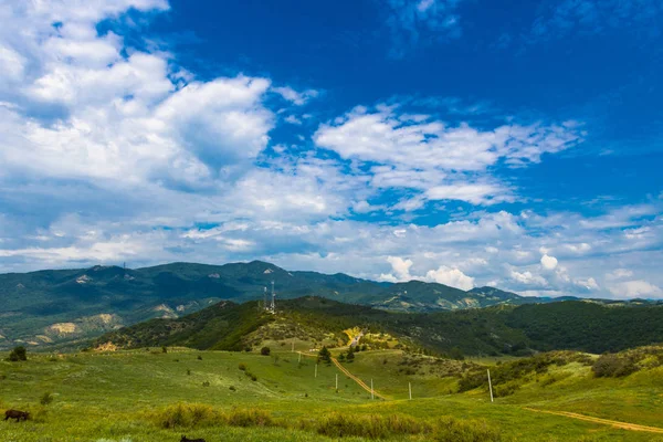 Sommer Blick Auf Georgien Berge Entdecken Sie Die Welt Des — Stockfoto