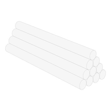 Wyroby metalowe walcowane. na białym tle