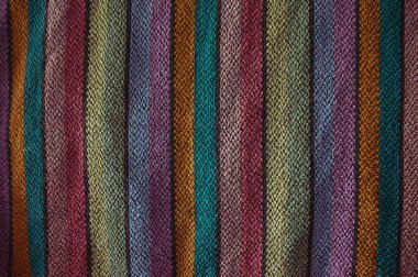 Renkli çizgili kumaş dokusu