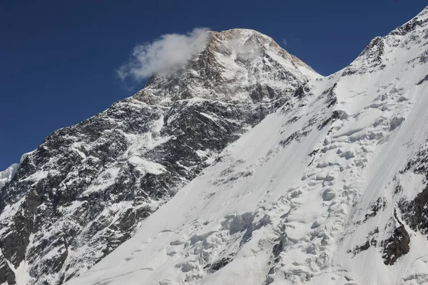 Pico Khan Tengri Las Crestas Tien Shan Frontera Tres Países — Foto de Stock