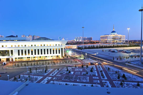 Nur Sultan Kasachstan 2011 Der Bau Der Residenz Des Präsidenten — Stockfoto