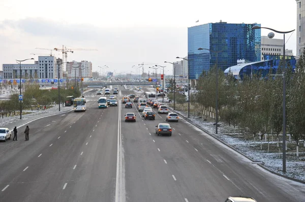 Nur Sultan Kazakhstan 2011 Architectural Views Capital 중앙에 거리들 — 스톡 사진