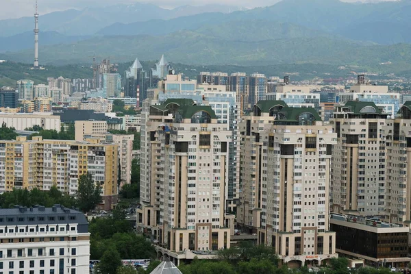 Almaty Kazakhstan 2018 Residential Areas Built City Central Streets Architectural — Stock Photo, Image