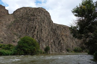 Nehir Charyn kanyonu boyunca akar..