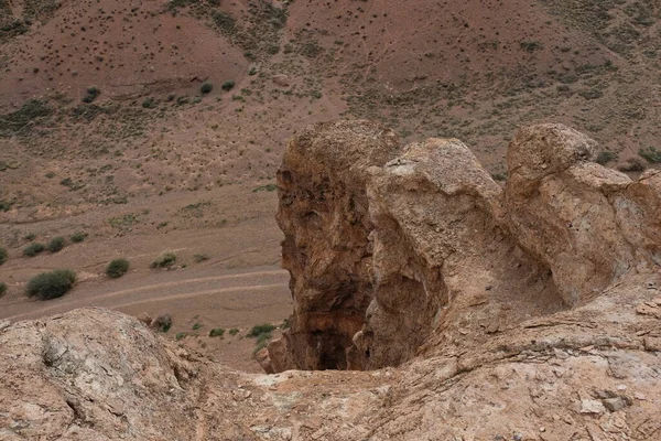 Природний Заповідник Каньйон Чарін Поблизу Алмати Суха Ущелина Яку Промиває — стокове фото