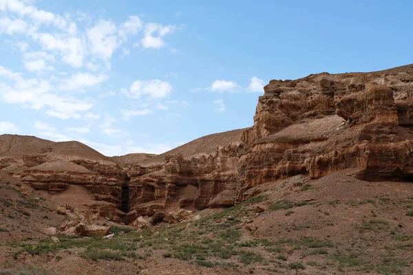 Reserva Natural Charyn Canyon Cerca Almaty Este Desfiladero Seco Lavado — Foto de Stock