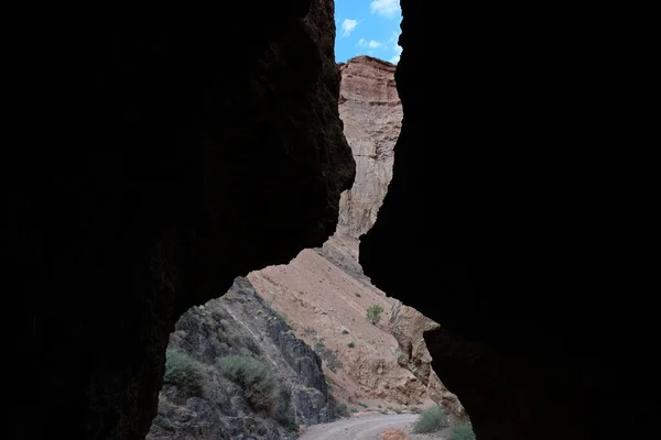 Passage Two Rocks Charyn Canyon — Stock Photo, Image