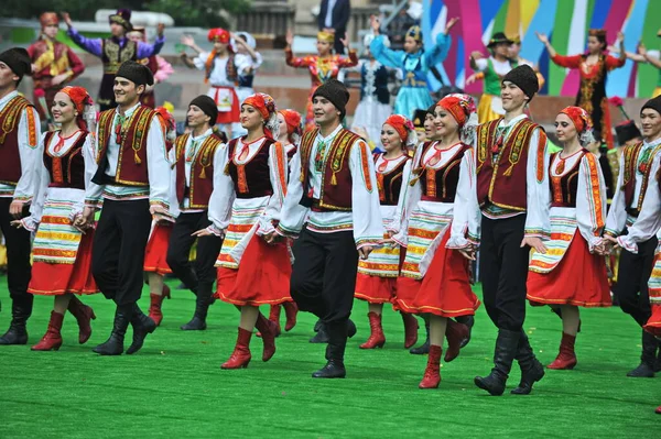 Almaty Kazakhstan 2012 State Holiday Day Unity People Kazakhstan Concert — 图库照片