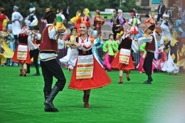 Almaty Cazaquistão 2012 Férias Estado Dia Unidade Das Pessoas Cazaquistão — Fotografia de Stock