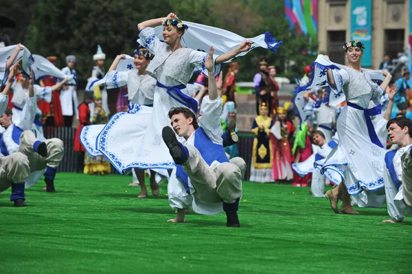 Almaty Cazaquistão 2012 Férias Estado Dia Unidade Das Pessoas Cazaquistão — Fotografia de Stock