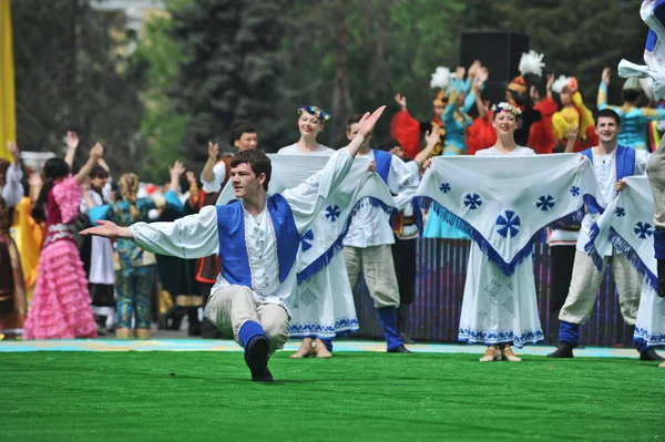 Almaty Cazaquistão 2012 Férias Estado Dia Unidade Das Pessoas Cazaquistão — Fotografia de Stock