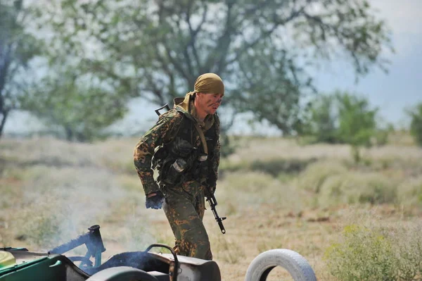 Almaty Kazakstan 2012 Klarar Provet Bland Polisens Specialstyrkor Att Övervinna — Stockfoto