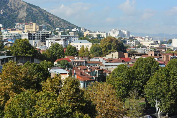 Tbilissi Géorgie 2012 Vue Colline Des Bâtiments Résidentiels Des Sites — Photo