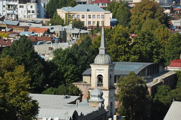 Tbilisi Georgia 2012 View Hill Residential Buildings Religious Sites Buildings — Stock Photo, Image