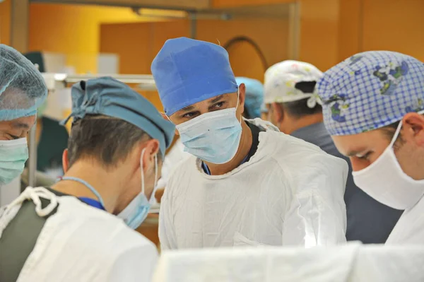 Almaty Kazakhstan 2012 Surgeons Perform Surgery Patient Leg — Stock Photo, Image