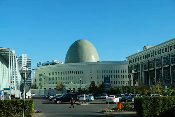 Nur Sultan Kazajstán 2020 Construcción Del Archivo Estatal Central Centro — Foto de Stock